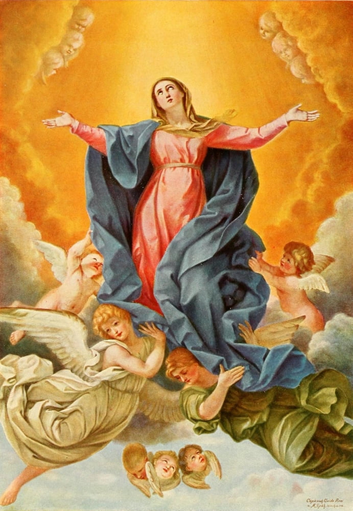 Christliche Kunst 9 1912 The Ascension of Mary Canvas Art - Guido Reni (18 x 24)