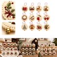 thumbnail image 1 of Christmas 12Pcs Embroidery Ornament Kit, Christmas Holiday DIY Set for Home Decor , Beginner Embroidery Kit for Adults, 1 of 4
