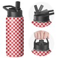 thumbnail image 1 of Christmas 18 oz Insulated Stainless Steel Water Bottle with Straw & Cleaning Brush , Leakproof, BPA-Free, 304 Stainless Steel, Wide Mouth, Travel Mug for Car, Gym, Office, 1 of 5