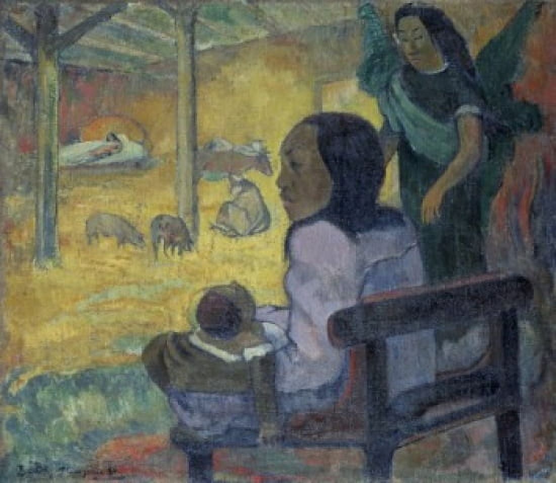 Christmas 1886 Paul Gauguin (1848-1903French) Oil on Canvas Hermitage Museum St Petersburg Russia Canvas Art - Paul Gauguin (18 x 24)