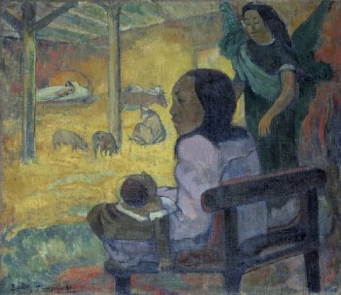 Christmas 1886 Paul Gauguin (1848-1903French) Oil on Canvas Hermitage Museum St Petersburg Russia Canvas Art - Paul Gauguin (24 x 36)