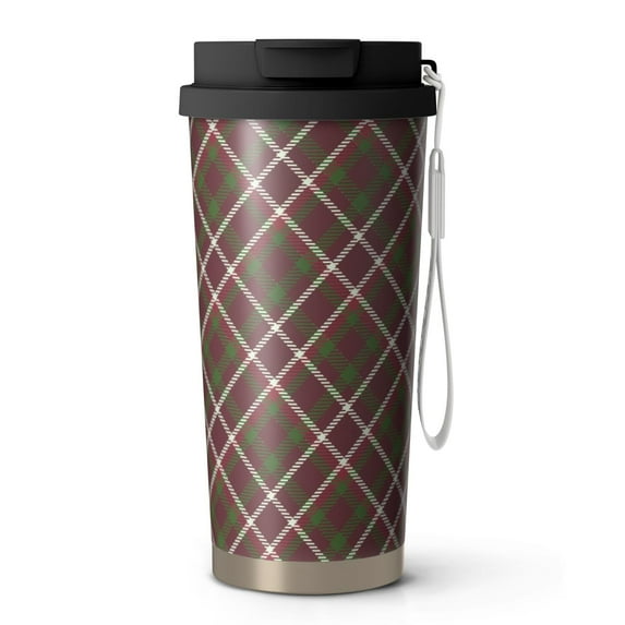 Christmas 18oz Double Drinking Coffee Mug – Vacuum Insulated Stainless Steel Travel Cup with Leakproof Lid, 316 Steel Thermos Tumbler for Hot & Cold Beverages