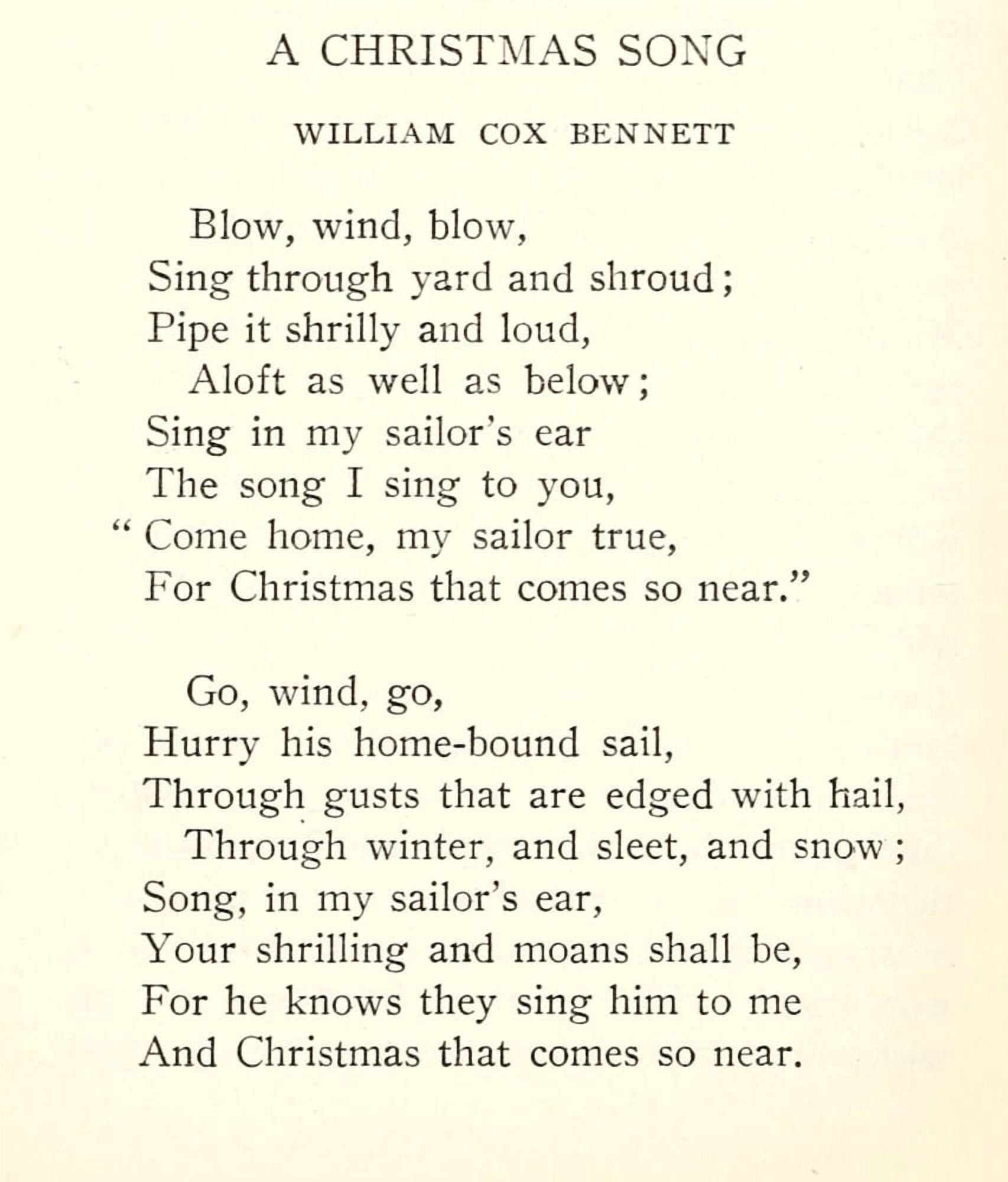 Christmas 1949 A Christmas song Canvas Art - W Cox Bennett (18 x 24)