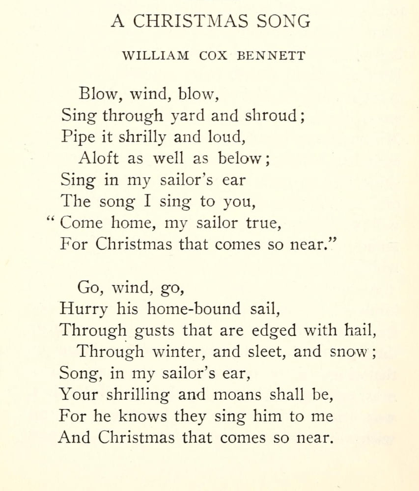 Christmas 1949 A Christmas song Canvas Art - W Cox Bennett (24 x 36)