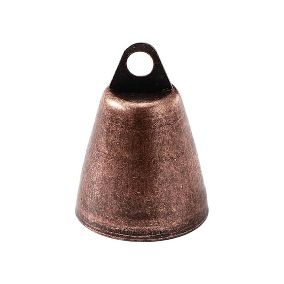 Christmas 1Pcs Vintage Bronze Tin Jingle Bells (1.46 X 1Inches) Jingle Bells for Crafts Cow Bell Bells On Jute Rop Christmas Bells丨Christmas Bells