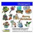 thumbnail image 1 of Christmas(2) Embroidery Designs - All Popular Formats Included - Loaded on USB Stick, 1 of 10
