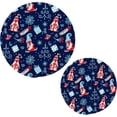 thumbnail image 1 of Christmas 2 Pack Pot Holders Trivets, Heat Resistant Hot Pads for Kitchen Table Decoration Trivets for Hot Dishes/Pot/Bowl/Teapot/Kitchen Hot Pads Trivets, 7" + 9.45", 1 of 7