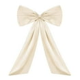 thumbnail image 1 of Christmas 20 Inch Big Bow Decor, Khaki 2 Festive Event Bow Decoration, 20-Inch Oversized Bow for Wedding Christmas Tree Topper And Event Backdrop Decor, 1 of 3