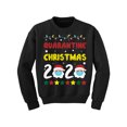 thumbnail image 1 of Christmas 2020 Sweater for Kids Funny Santa Youth Sweatshirt Boys Girls Happy Holidays Santa's Gifts Santa in Mask Xmas Youth Sweater, 1 of 4