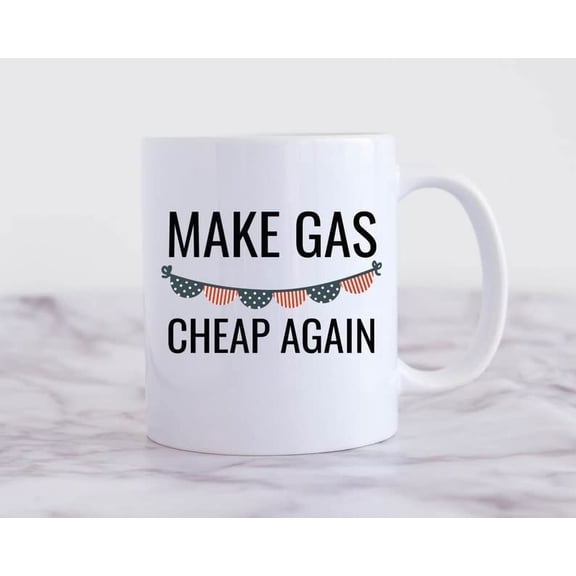 Christmas 2022 Year of High Gas Prices Joke Mugs Make Gas Cheap Again Quote 2022 Christmas Decor Fuel Funny Mug Christmas Gifts 2022 Sucked Gas Mug 2022 Year in Review Coffee Cup