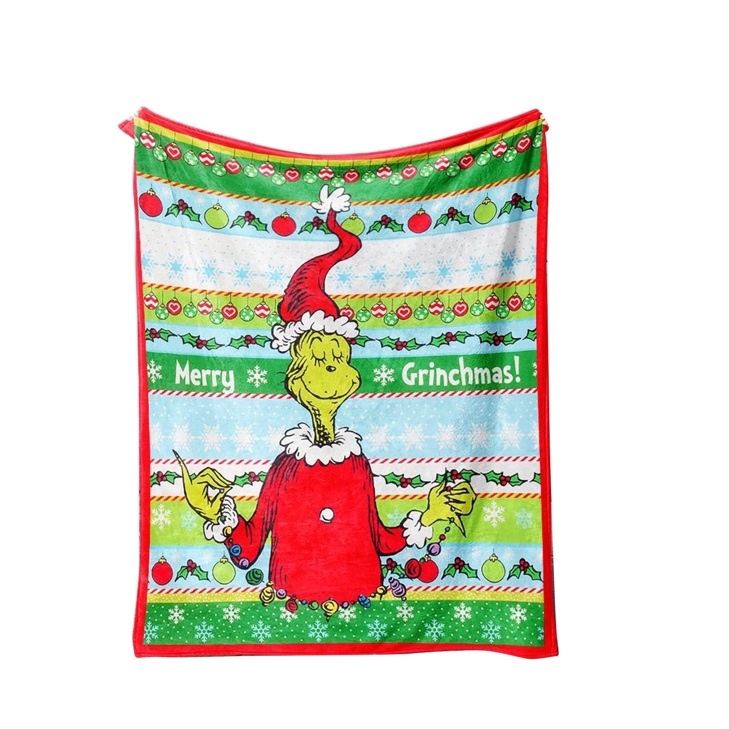 Christmas 2023 Clearance Toy Christmas Blanket Green Super Soft Flannel