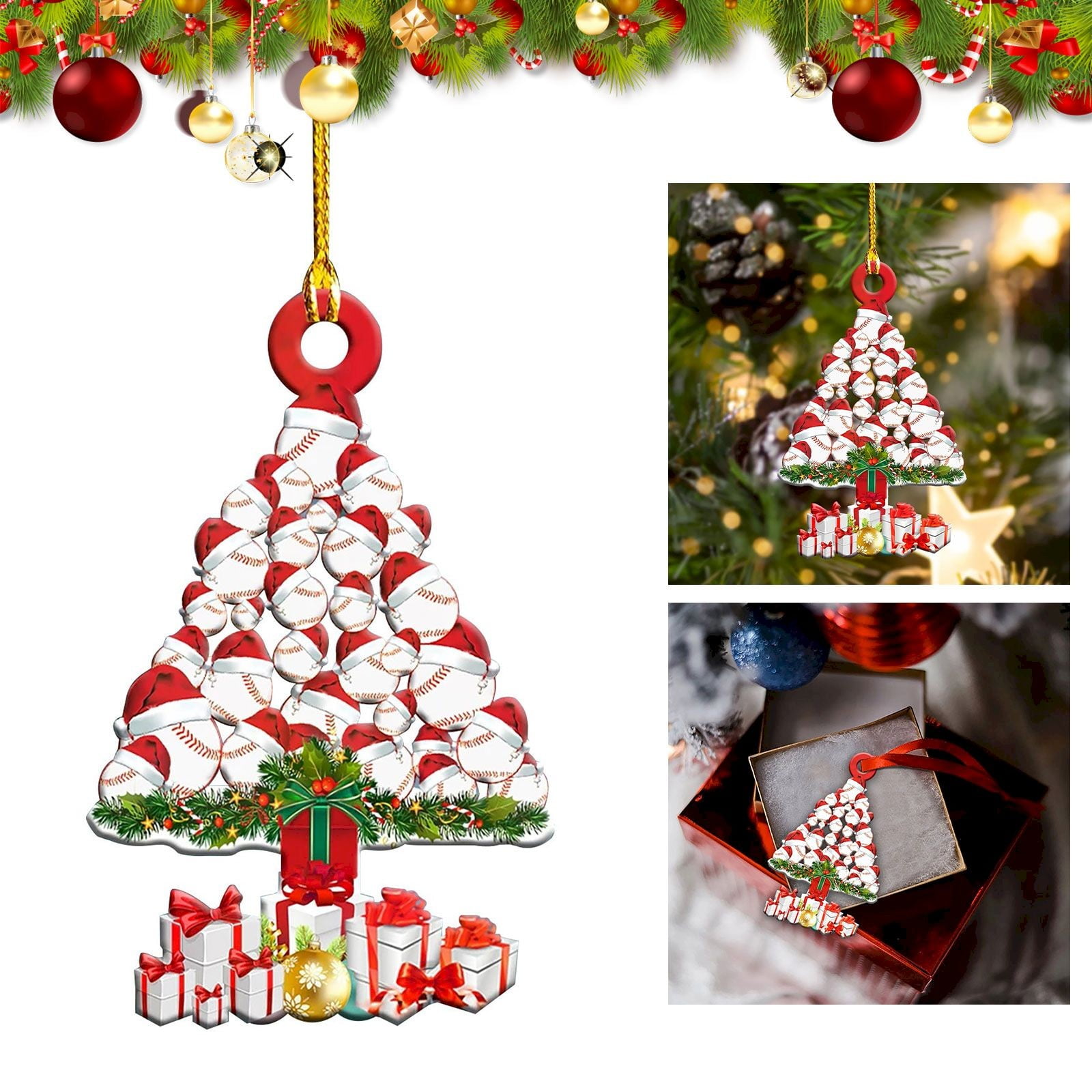 Clearance under 10!Christmas 2024!Hangs,Christmas Decorations Vintage