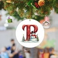 thumbnail image 1 of Christmas 2024 Ornament with Letter, Custom Name Christmas Ornament Gifts for Sister Brother, Personalized Alphabet Keepsake Hanging Xmas Tree, Customized Initial Letter Xmas Ornament Present, 1 of 9