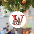 thumbnail image 1 of Christmas 2024 Ornament with Letter, Custom Name Christmas Ornament Gifts for Sister Brother, Personalized Alphabet Keepsake Hanging Xmas Tree, Customized Initial Letter Xmas Ornament Present, 1 of 9