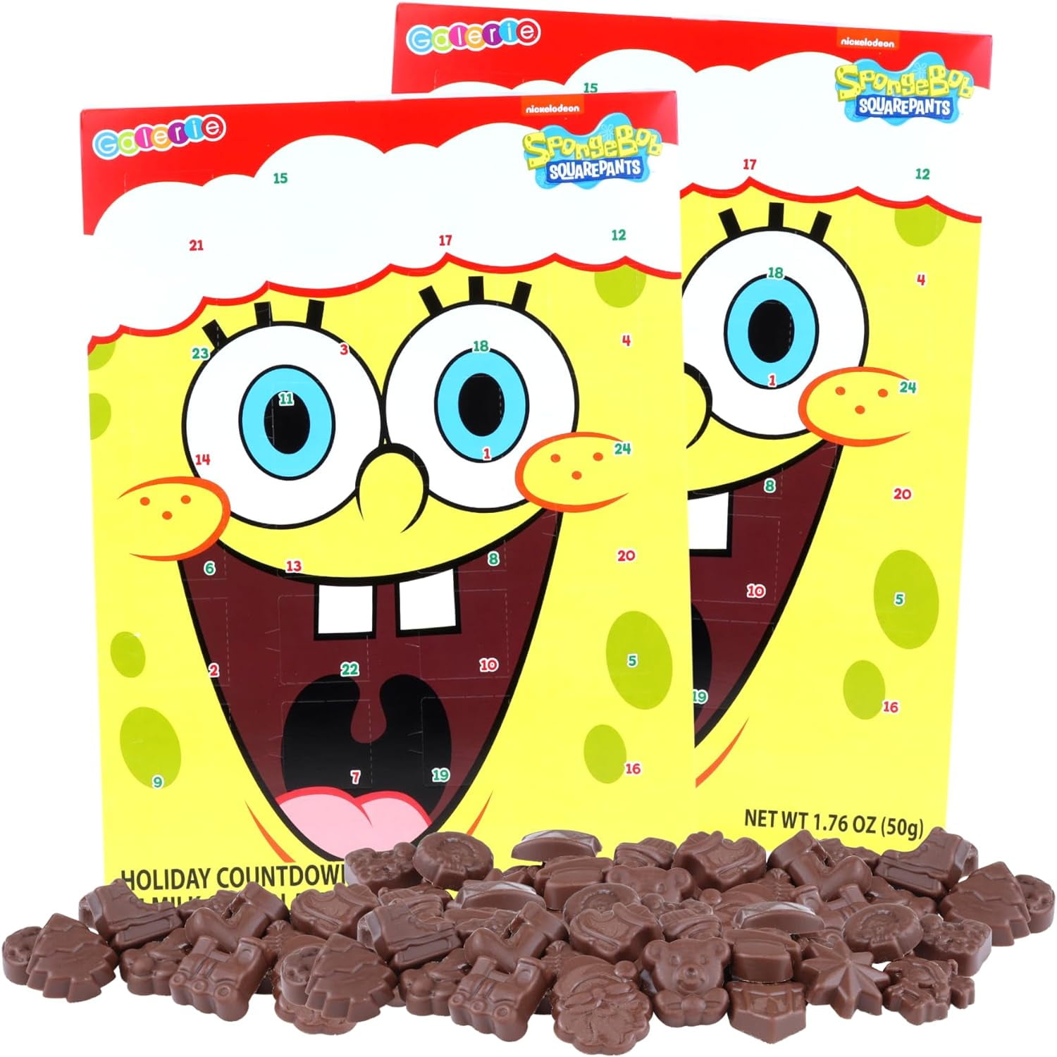 Christmas 2024 SquarePants Advent Calendar Countdown with Chocolate