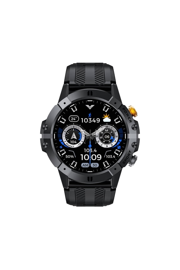 Christmas 2025 Round Smart Watch for Men, Wireless Calling, Message Alerts, 393.7" IPX8 Waterproof, 100+ Sports Modes, Calorie Counter, Step Count, Multiple Watch Faces
