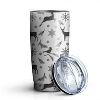 Christmas 20oz Stainless Steel Mobile Tumbler – Vacuum Insulated Coffee Mug with Lid, Spill-Proof Travel Cup for Hot & Cold Drinks