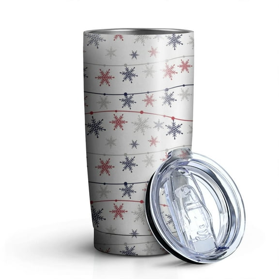Christmas 20oz Stainless Steel Mobile Tumbler – Vacuum Insulated Coffee Mug with Lid, Spill-Proof Travel Cup for Hot & Cold Drinks