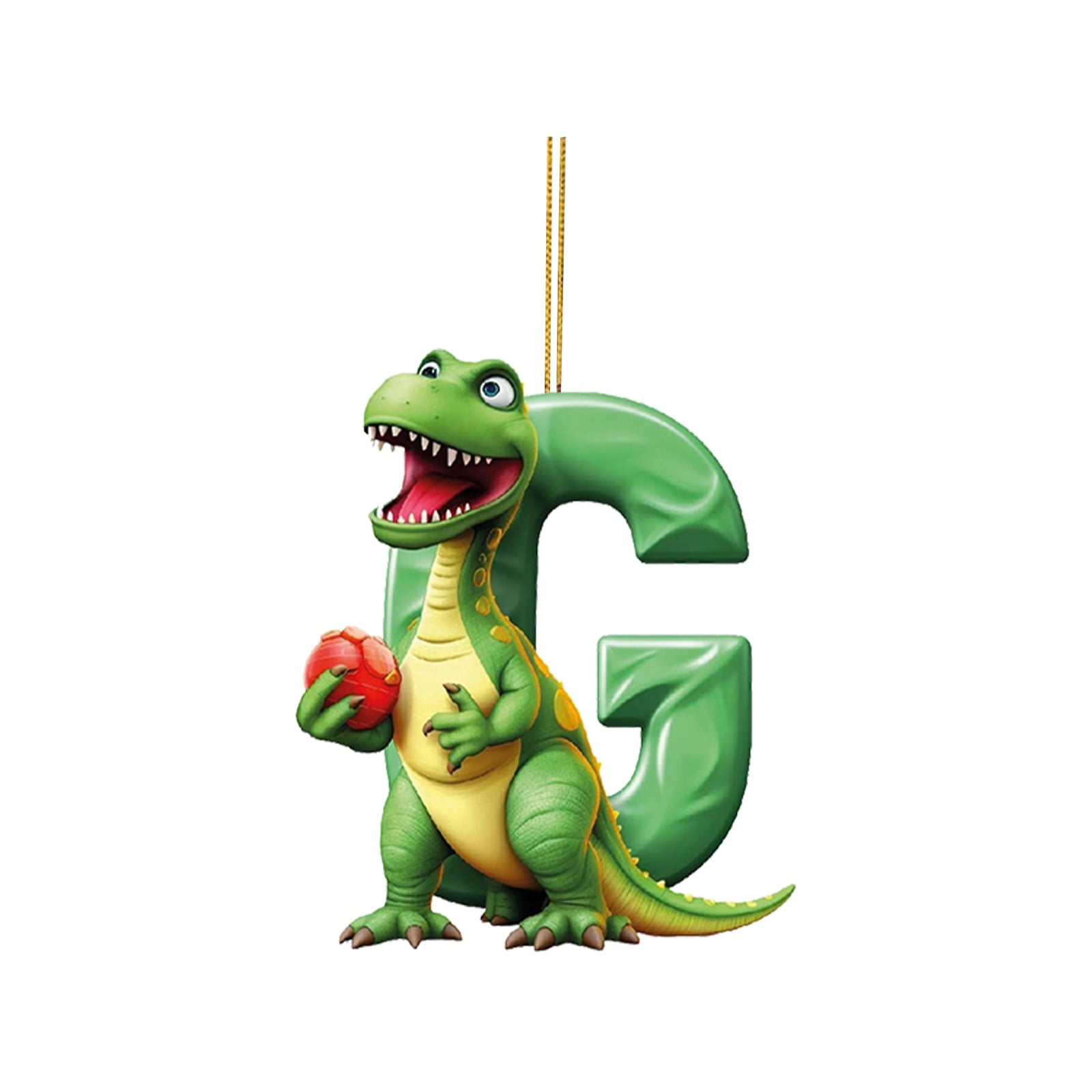 Christmas 26 English Letter Dinosaur Pendant Christmas Tree Ornaments