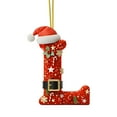 thumbnail image 1 of Christmas 26 Letters Ornament 2025, Personalized Christmas Indoor for Christmas Tree Ornaments Pendant Hanging Decorations, DIY Hanging Christmas Ornaments(L), 1 of 5