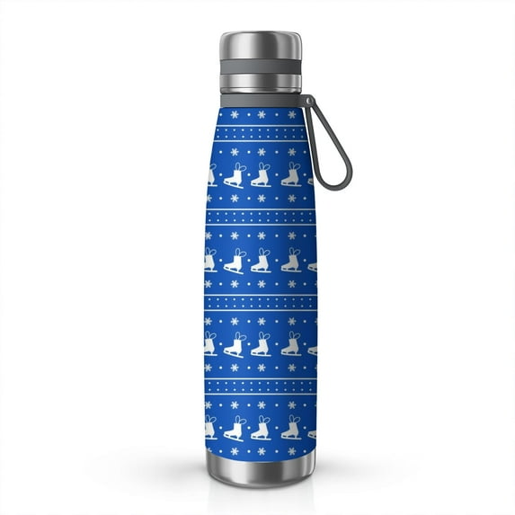 Christmas 29oz Stainless Steel Insulated Thermos with Tea Filter, 360° Printed Travel Bottle, Leakproof BPA-Free Flask with Anti-Slip Base, 304 Inner & 201 Outer, Vacuum Cup