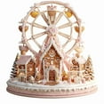 thumbnail image 1 of Christmas 2D Acrylic Decor Festive Scenes Ferris Wheel Carousel Castle Cake for Home Tabletop, B, 1 of 1