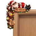 thumbnail image 1 of Christmas 2D Flat Santa Door Hanger, Playful Look That Brings Smiles to Family and Friends, Fits Nicely Into Festive Table Settings and Photo Backdrops and More for Years to Come, 1 of 5