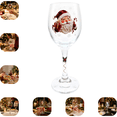 thumbnail image 1 of Christmas 2D Wine Glass Collection Gift Box Set, 6 Assorted Xmas Pattern Stemmed Goblet, Festive Printed Glassware for Wine Cocktails Holiday Party Table Decor F, 1 of 8