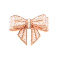 thumbnail image 1 of Christmas 2Pc Pearl Bow Decorations with 3D Crystal Beading, Elegant Hanging Ornaments for Tree Mantel Door Party, Festive Holiday Accent with 2 Count, 1 of 9