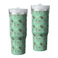 thumbnail image 1 of Christmas 30oz Handheld Travel Tumbler with Handle – Double Wall Stainless Steel Insulated Cup, Flip Straw Lid, Leak-Proof & BPA-Free for Hot and Cold Drinks – Durable Coffee & Juice Mug Black, 1 of 7