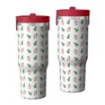 thumbnail image 1 of Christmas 30oz Handheld Travel Tumbler with Handle – Double Wall Stainless Steel Insulated Cup, Flip Straw Lid, Leak-Proof & BPA-Free for Hot and Cold Drinks – Durable Coffee & Juice Mug Black, 1 of 7