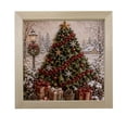 thumbnail image 1 of Christmas 3D Fabric Poke Art Kit, Vintage Holiday DIY Painting Craft Set with Wooden Frame, Handmade Christmas Decor for Adult (Glue Not Include) A, 1 of 4