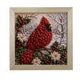 thumbnail image 1 of Christmas 3D Fabric Poke Art Kit, Vintage Holiday DIY Painting Craft Set with Wooden Frame, Handmade Christmas Decor for Adult (Glue Not Include) C, 1 of 4