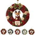 thumbnail image 1 of Christmas 3D Fabric Poke Wreath DIY Kit, Christmas Wreath DIY Kit for Adults Teens, Christmas Decorations Gift (Bell), 1 of 8