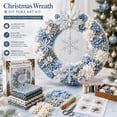 thumbnail image 1 of Christmas 3D Fabric Wreath DIY Kit for Holiday Party Home Front Door Decoration, 1 of 7