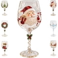 thumbnail image 1 of Christmas 3D Glass Collection Gift Box Set, 3D Christmas Glassware with Raised Holiday Designs, Festive ChristmasGlass Cups for Beer ,Drinks, Party and Home Decor(A), 1 of 10