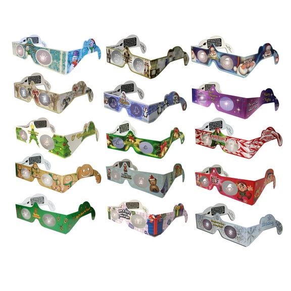 Christmas 3D Glasses - Holiday Eyes(R) - New for 2023 - 30 Glasses, Exclusively Featuring Penguin, Nutcracker, Jingle Bells, Reindeer, Snowflake, Elf, Angels, Teddy Bear, Snowman, Plus More.