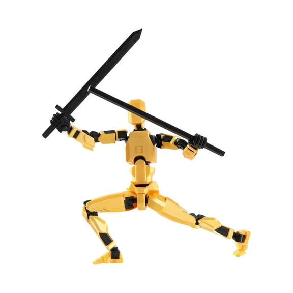 Christmas 3D Printed Titan Robot Large Action Figure Movable Joint Mobile Doll for Desktop Decoration, 13 Inch