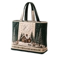 thumbnail image 1 of Christmas 3D Printed Tote Bag Large Capacity Shopping Handbag for Women Quilted Holiday Pattern Carry Bag 43 x 40 x 10cm, 1 of 5