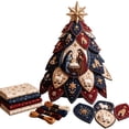 thumbnail image 1 of Christmas 3D Quilted Tree Ornament Craft Kit, Holy Family Beaded Patchwork Design for Adults and Tabletop Decor, 7.87 in, 1 of 2
