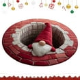 thumbnail image 1 of Christmas 3D Rug – Christmas Optical Illusion Rugs, Decorative Rug With Depth Pattern Theme, Halloween Patterns, Santa Claus Quilted Round, Durable Fabric, Gift For Home Parties(Bb-1pc,31.49*31.48IN), 1 of 6