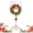 thumbnail image 1 of Christmas 3D Wine Glass Collection Gift Box Set, 3D Christmas Wine Glasses, for Wi制e, Cocktails, Holiday Party & Table Decor, 1 of 7