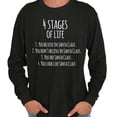 thumbnail image 1 of Christmas 4 Stages of Life Santa List Long Sleeve TShirt Men Women Brisco Brands M, 1 of 6
