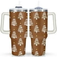 thumbnail image 1 of Christmas 40 Oz Coffee Tumbler with Handle Insulated Leakproof Xmas Tree Coffee Travel Mug Modern Tumbler for Spring Summer Camping Outdoor for Mom Wife Teacher Neighbor, 1 of 7