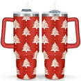 thumbnail image 1 of Christmas 40 Oz Tumbler with Handle Insulated Leakproof Winter Snowflake Travel Mug Modern Tumbler for Home Office Supplies Birthday Christmas for Mom Wife Teacher Neighbor, 1 of 7