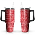 thumbnail image 1 of Christmas 40oz Stainless Steel Vacuum Insulated Tumbler with Lid and Straw Gifts for Mom Friend Sister Grandma, 1 of 7