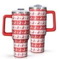 thumbnail image 1 of Christmas 40oz Tumbler– Stainless Steel Insulated Tumbler with Handle and Straw, Large Capacity Travel Cup for Hot & Cold Drinks, 1 of 7