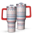 thumbnail image 1 of Christmas 40oz Tumbler– Stainless Steel Insulated Tumbler with Handle and Straw, Large Capacity Travel Cup for Hot & Cold Drinks, 1 of 7