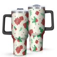 thumbnail image 1 of Christmas 40oz Tumbler– Stainless Steel Insulated Tumbler with Handle and Straw, Large Capacity Travel Cup for Hot & Cold Drinks, 1 of 7