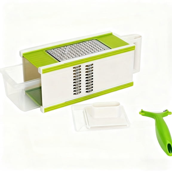 Christmas 5-in-1 Four sided Square Vegetable Slicer Vegetables Fruits Grinder Slicing Tool for Potato, Lemon, Ginger, Kitchen Accessories
